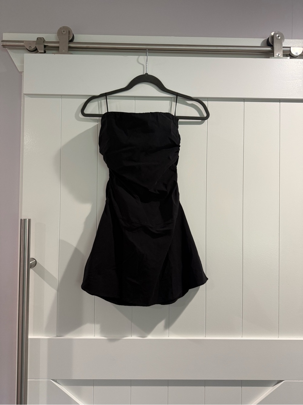 Classic Black Strapless Mini Dress